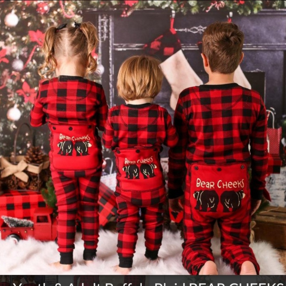 Bear cheeks kid onsie